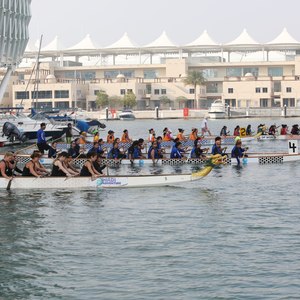 Yas Marina 25 teams battled it out for the winning title at the Dragon Boat Race and Festival at Yas Marina on Friday, 31st January 5 