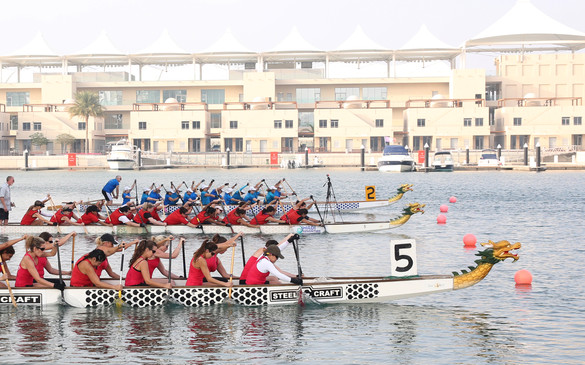 25 teams battled it out for the winning title at the Dragon Boat Race and Festival at Yas Marina on Friday, 31st January
                                                                        